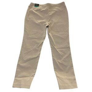 Alfani Beige Skinny-Leg Trousers